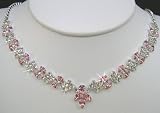 Crystal Necklace Set for Bridal Wedding Prom Pageant N1Z37
