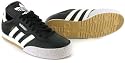 Adidas "Samba Super" Mens Leather Upper Indoor Soccer Shoes - Black/White