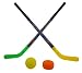 Sports Hockey Set for Kids w/ 2 Hockey Sticks, Puck & Ball