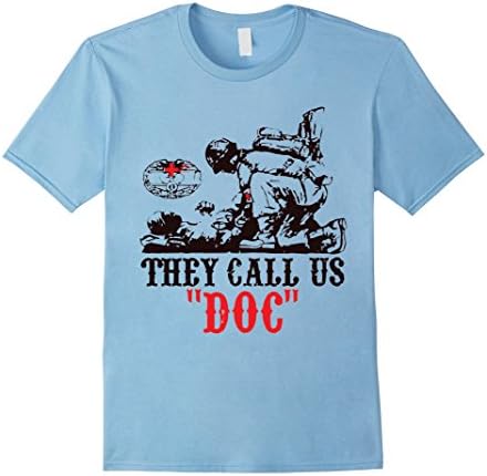 Men's Combat Medic Docter T-Shirt 2XL Baby Blue