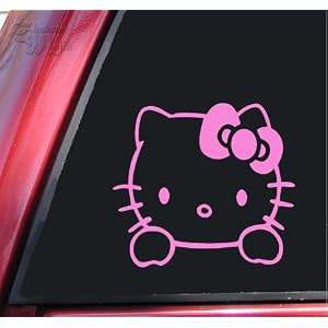 Hello Kitty Vinyl Decal Sticker - Pink