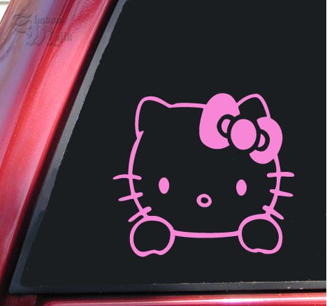 Hello Kitty Vinyl Decal Sticker - Pink.