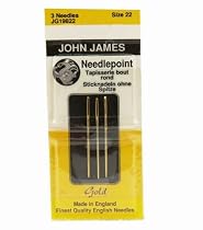 Gold Tapestry Hand Needles-Size 22 3/Pkg