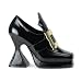 Womens Black Magic Spider Buckle Pumps