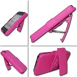 Stand Stander Belt Clip Cover+Hard Back Case Cover for Apple iPhone 4 4G 4S AT&T and Verizon Peach