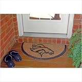 NFL Half Moon Door Mat Team: Denver Broncos