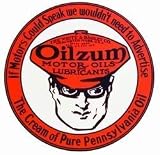 Husky Liners 00058 SignPast Oilzum Round Reproduction Vintage Sign