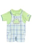 BT Kids Baby Boys 2 pc polo and overalls (3-6 mo)