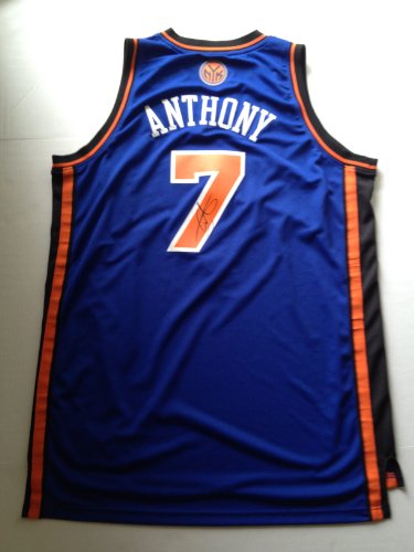New York Knicks CARMELO ANTHONY Signed Autographed NBA Jersey COA