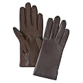 Isotoner Stretch Leather Glove - Brown