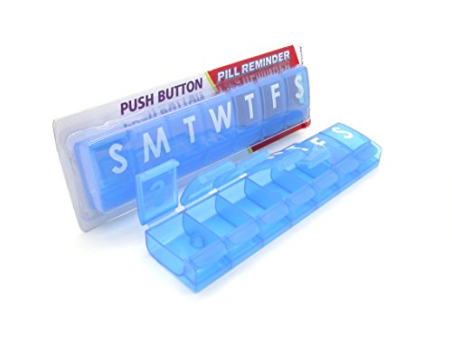 Health Enterprises 7 Day Push Button Pill Box, X-Large