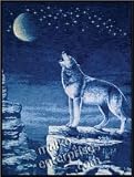 Howling Wolf Throw Blanket