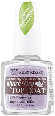 ruby kisses nail treatment QUICK DRY TOP COAT - ACYLIC PROTECTION QUICK DRY by Rubby Kisses
