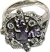 Mens Sterling Silver Jewelry Ring with Gemstone Handmade India Style