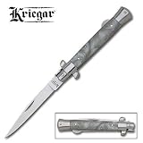 Italian Stiletto Folding Pocket Knife - Pearl Handle