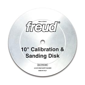 Freud CD010 10 CALIBRATION and SANDING DISK with 5 8 Arbor by Freud