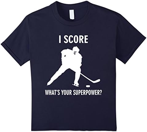 Kids I Score Hockey shirts - Gifts Funny T Shirt for Mom/Dad 8 Navy