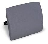 Duro-Med Contoured Back Cushion with Straps, Grey