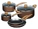 Gibson Halifax 8 Piece Cookware Set Bronze
