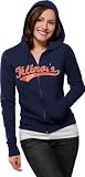 Illinois Fighting Illini Women's Distressed Tail Sweep Full Zip Hooded Sweatshirt