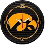 Iowa Hawkeyes NCAA Round Wall Clock