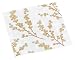 Kitchen & Housewares : Caspari Berry Branches Paper Cocktail Napkin Package, White and Gold