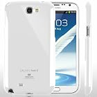 SQ1 [Mercury] Slim Fit Flexible TPU Case for Samsung Galaxy Note 2 (White)