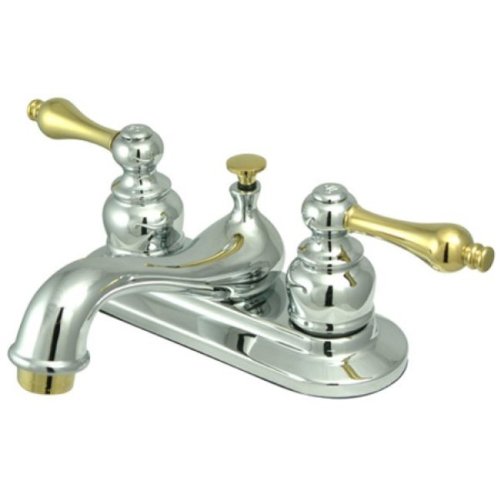 Kingston Brass KB60 AL Restoration 4-Inch Centerset Lavatory Faucet with Metal lever handle