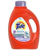 Tide 2x Ultra Tide with Febreze Freshness HE Liquid Spring and Renewal Scent 52 load, 100.0-Ounce Bottles (Pack of 4)