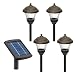 Malibu 4-Pack Solar Metal Landscape Lights with Remote Panel and White LED's, Oil Rubbed Bronze #LZ501RP4