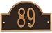 Arch One-Line Petite Wall Address Plaque petite/one line Oil Rbbd Bronze