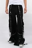 Tripp NYC Baggy Pyramid Stud Pants in Black/Black, Size: Medium, Color: Black/Black Tripp NYC Baggy Pyramid Stud Pants in Black/Black, Size: Medium, Color: Black/Black