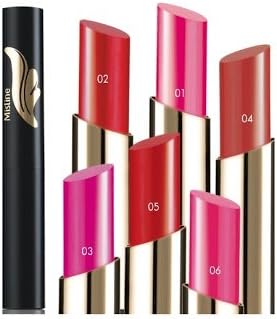 Mistine Wings Extra Smooth Lipstick with Mulberry Leaf Extract, Wheat Germ Oil and Vitamin E (No.03 Zinnia Pink)+Free Mistine Beauty Lip Brush