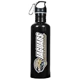 Jacksonville Jaguars NFL 26oz Black Stainless Steel Water Bottle (Crimson)