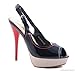 HIGH HEELS Sling-Pumps Plateau Stiletto Peep Toe