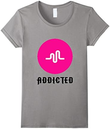 Women's Addicted to Music T Shirt- Men women &amp; Youth - Music Shirt Small Slate
