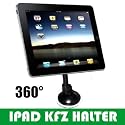 PREISHAMMER - iPad KFZ Halterung - Flex Halter / iPad KFZ Saugnapf-Halter (für Auto, Kühlschrank, Tisch, Schrank, Fenster, Kacheln usw.) 360 grad drehbar!