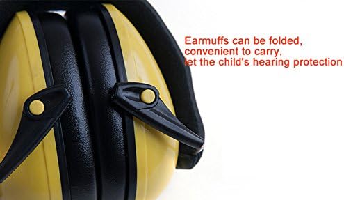 Tekant Safety Ear Muffs for Kids Noise Buster Noise Canceling kids Earmuff, NRR 22 dB, One Size Fits Most, Hearing Protection, Comfortable Soft Foam Ear Cups, Yellow