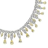 200ct Platinum Vermeil Canary Diamond ACTORS necklace