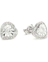 Kobelli "Amour" Round Diamond Fashion Earrings (1/3 cttw, HI/I1-I2), 0.32"