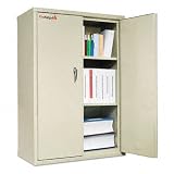 Fireproof Cabinet, 3 Shelves/2 Adjustable 36 x 19-1/32 x 44, Parchment