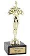 Siegerfigur Viktor gro� auf Marmorsockel, mit Ihrem pers�nlichen Wunschtext graviert, ca. 18 cm hoch