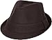 Sakkas F1218 Original Unisex Structured Wool Fedora Hat - Brown - S/M
