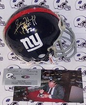 Sam Huff Autographed New York Giants Authentic Mini Football Helmet with Inscription
