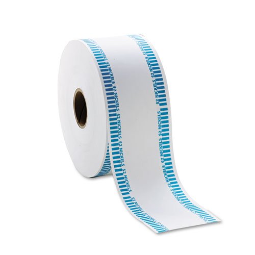 MMF Industries 2160651B08 Automatic Coin Rolls, Holds 40 Nickels,White/Blue, Approx. 1900/roll