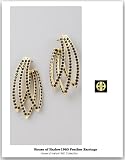 【House of Harlow1960】【ハウスオブハーロウ】 Feather Earrings フェザークリスタルピアス【予約商品s】