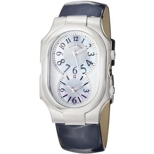 Philip Stein Women's 2-NFMOP-LN Signature Navy Patent Leather Strap Watch