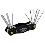 Wiha 35197 Inch Pocket Star Fold Up Key Set with Large Ergo Handle, 9-Piece [並行輸入品]