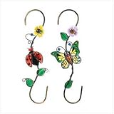 BUTTERFLY AND LADYBUG BIRDHOUSE HANGER SET by Wholesale Gifts