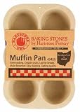 Hartstone Pottery 498-00-420 MUFFIN PAN - 6 CUP (Pack of 6)